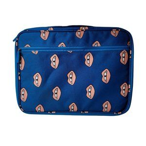 YOOBI Blue Lips Laptop Chromebook Case Multiple Compartment  Document Organizer